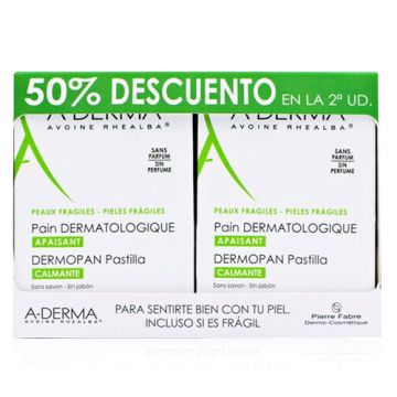 Aderma Dermopan Pastilla Avena Rhealba Duplo 2x100gr Aderma Dermopan Pastilla Avena Rhealba Duplo 2x100gr