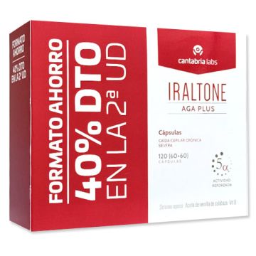 Iraltone Aga Plus Anticaida Capilar Duplo 2x60Caps Iraltone Aga Plus Anticaida Capilar Duplo 2x60Caps