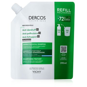 Vichy Dercos Anticaspa Champu Cabello Normal-Grasa Recarga 500ml Vichy Dercos Anticaspa Champu Cabello Normal-Grasa Recarga 500ml