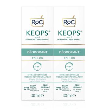 Roc Keops Desodorante Roll-On Piel Normal Duplo 2x30ml Roc Keops Desodorante Roll-On Piel Normal Duplo 2x30ml