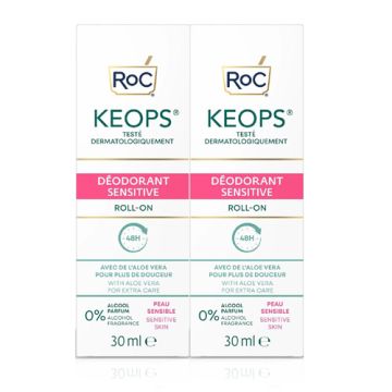 Roc Keops Desodorante Roll-On Piel Sensible Duplo 2x30ml Roc Keops Desodorante Roll-On Piel Sensible Duplo 2x30ml