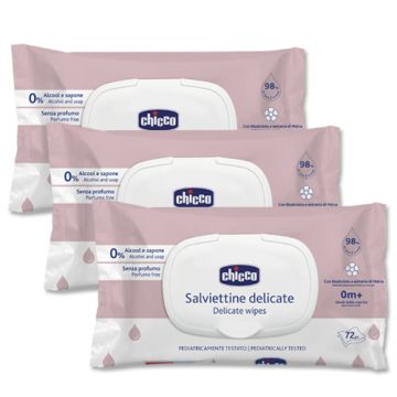 Chicco Toallitas Delicadas con Tapa Triplo 3x72Uds Chicco Toallitas Delicadas con Tapa Triplo 3x72Uds
