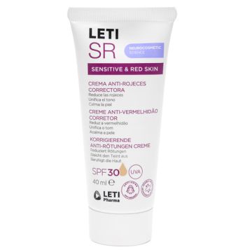 Leti SR Crema Anti-Rojeces Correctora Color Spf30 40ml Leti SR Crema Anti-Rojeces Correctora Color Spf30 40ml