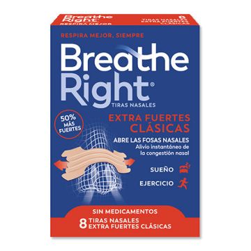 Breathe Right Tiras Nasales Clasicas Extrafuertes 8Uds Breathe Right Tiras Nasales Clasicas Extrafuertes 8Uds
