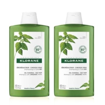 Klorane Champu Seborregulador Extracto de Ortiga Duplo 2x400ml Klorane Champu Seborregulador Extracto de Ortiga Duplo 2x400ml