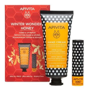 Apivita Crema Manos Hidratante Intensiva Miel 50ml + Labial 4,4gr Apivita Crema Manos Hidratante Intensiva Miel 50ml + Labial 4,4gr