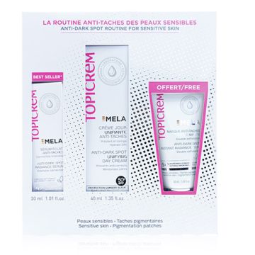 Topicrem Mela Serum 30ml + Crema Dia Spf50+ 40ml + Mascarilla 50ml Topicrem Mela Serum 30ml + Crema Dia Spf50+ 40ml + Mascarilla 50ml