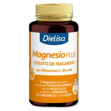 Dielisa Magnesio Plus Citrato de Magnesio Vit C, B5 y B6 60Comp