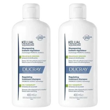 Ducray Kelual Squanorm Champu Caspa Grasa Duplo 2x400ml Ducray Kelual Squanorm Champu Caspa Grasa Duplo 2x400ml