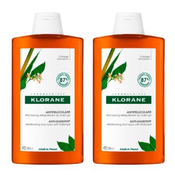 Klorane Champu Anticaspa a la Galanga Duplo 2x400ml Klorane Champu Anticaspa a la Galanga Duplo 2x400ml
