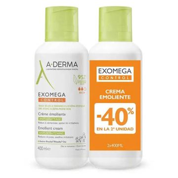 Aderma Exomega Control Crema Emoliente Duplo 2x400ml Aderma Exomega Control Crema Emoliente Duplo 2x400ml