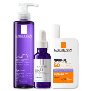 Mela B3 Serum 30ml + Gel 200ml +Anthelios Spf50+. R.Posay Mela B3 Serum 30ml + Gel 200ml +Anthelios Spf50+. R.Posay