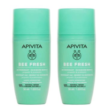 Apivita Bee Fresh Desodorante 24h Roll-On Duplo 2x50ml Apivita Bee Fresh Desodorante 24h Roll-On Duplo 2x50ml