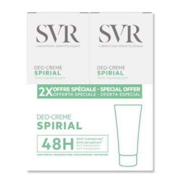 SVR Spirial Crema Antitranspirante Duplo 2x50ml SVR Spirial Crema Antitranspirante Duplo 2x50ml