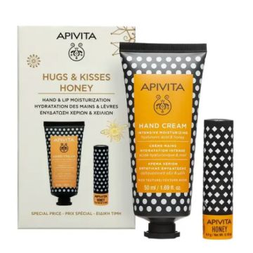 Apivita Crema Manos Hidratante Intensiva Miel 50ml + Labial 4,4g