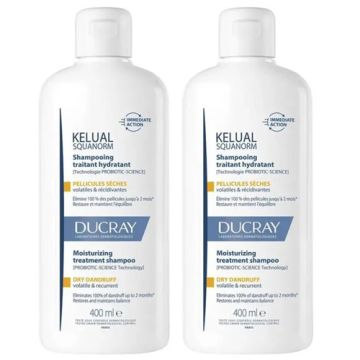 Ducray Kelual Squanorm Champu Caspa Seca Duplo 2x400ml