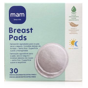 Mam Discos Absorbentes Extrafinos 30Uds Mam Discos Absorbentes Extrafinos 30Uds