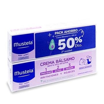 Mustela Crema Balsamo Pañal Duplo 2x100ml Mustela Crema Balsamo Pañal Duplo 2x100ml