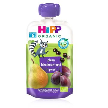 Hipp Pure Frutas Bio Ciruela, Pera y Grosella 100gr Hipp Pure Frutas Bio Ciruela, Pera y Grosella 100gr